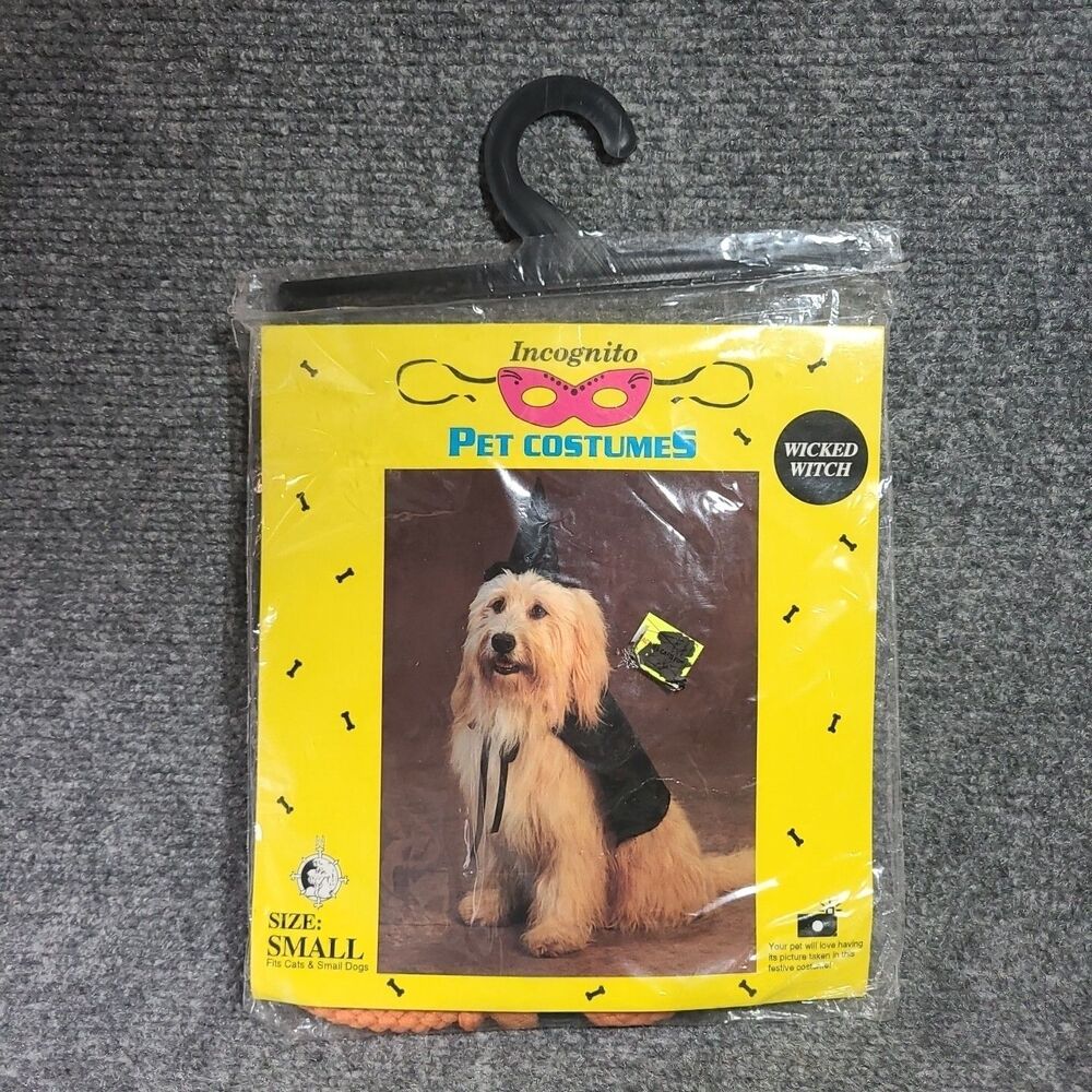 Witch Pet Costume Halloween Uniform Dress Up Cute Dog Cat Funny Cosplay Party